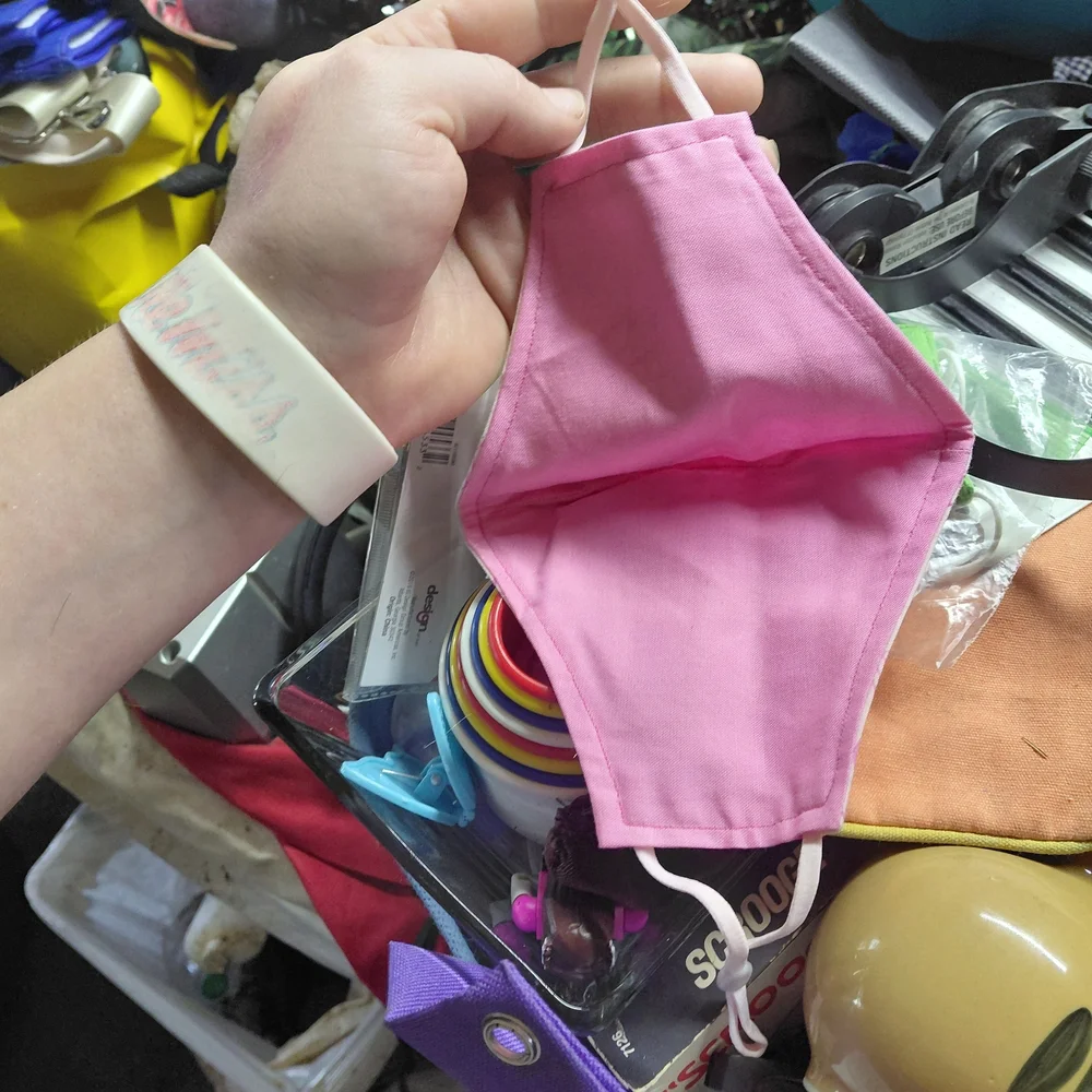Pink Inspirational Face Mask